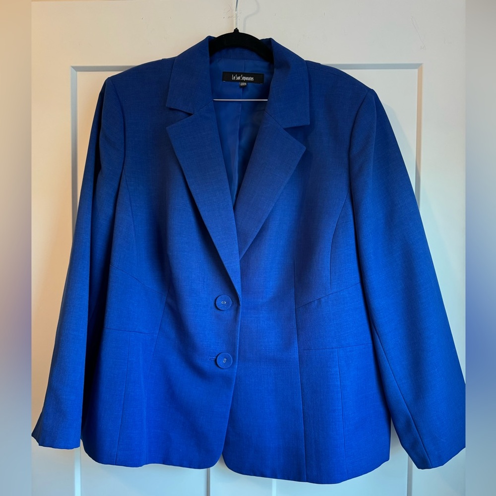 Le Suit Royal Blue Women's Blazer